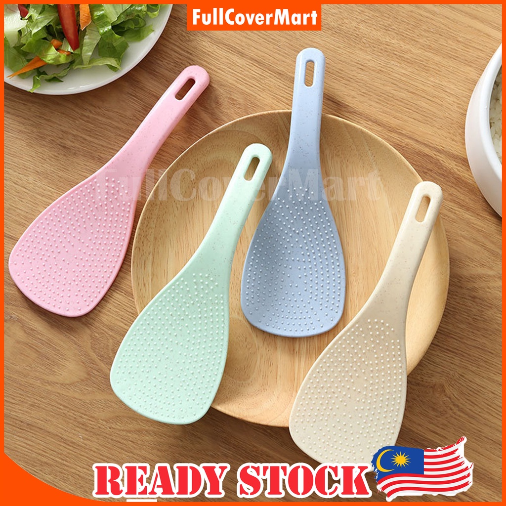 (HM56) Door Gift Eco-Friendly Wheat Stalk Kitchen Rice Paddle Scoop Spoon (Non Stick) / Senduk Nasi