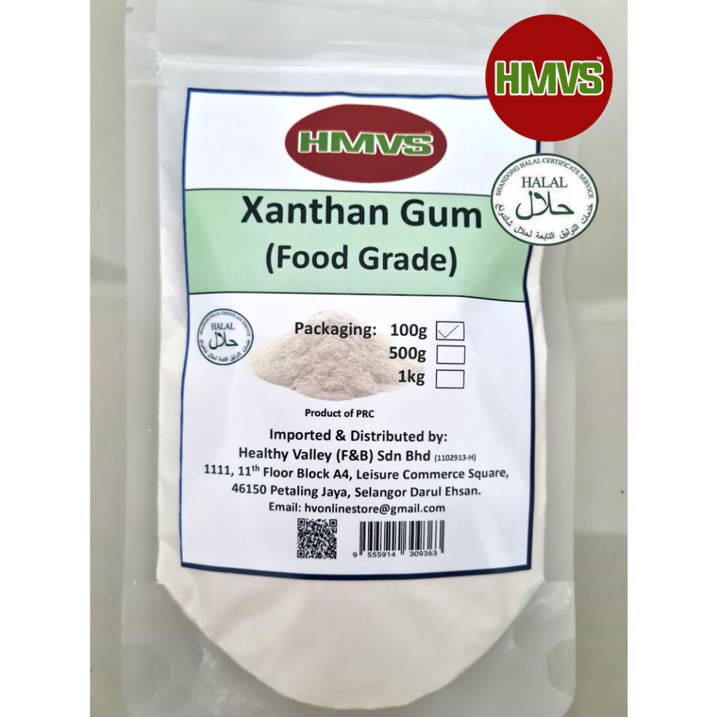 [HMVS] Food Grade Xanthan Gum 100g(HALAL)(Food & Cosmetic Thickener)(黄原胶)