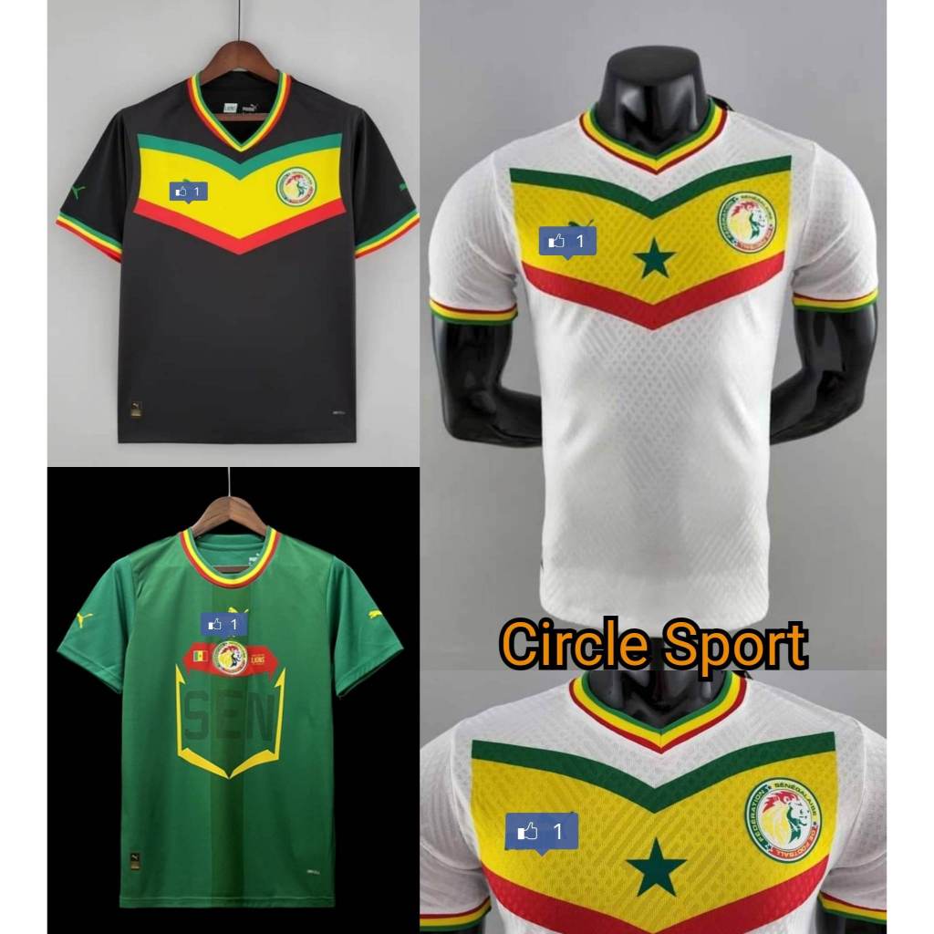 (Home/Away) Senegal Jersey World Cup Player Issue With Printing Name+Number Football Jersey