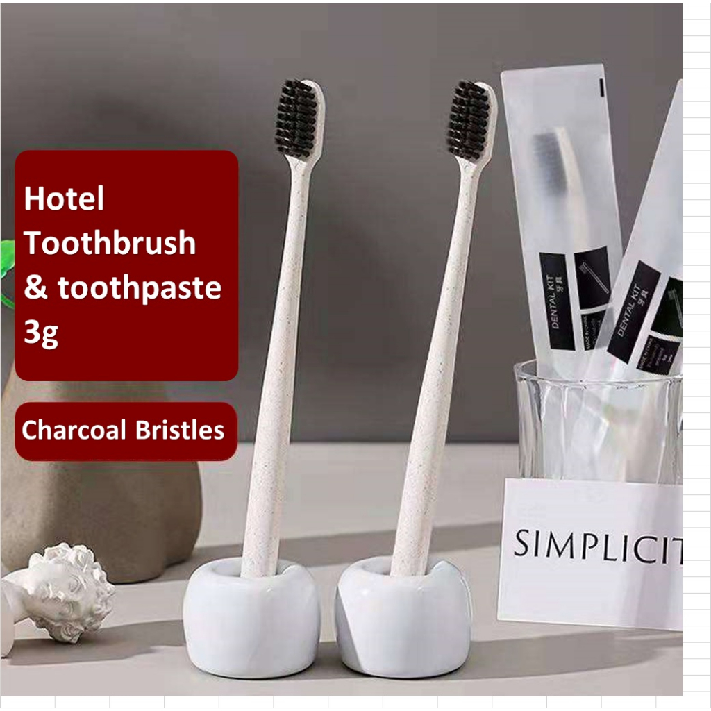 Hotel Toothbrush Toothpaste Disposable One time Travel Essential Use Budget Bathroom AirBnb Motel 一次性酒店牙刷牙膏 Berus Gigi