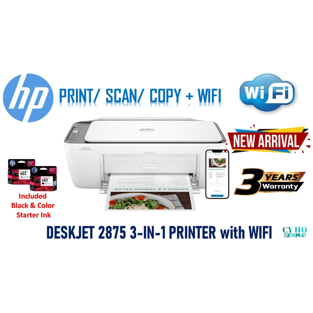 HP DeskJet Ink Advantage 2336 / 2776 / 2777 / 2875 New All-in-One Wireless Printer