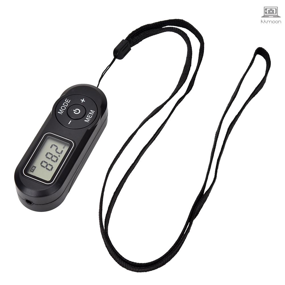 HRD-727 Portable Mini FM Radio Digital Display FM Receiver Retro MP3 Player Style DSP with Headphones Lanyard Tolomall-1