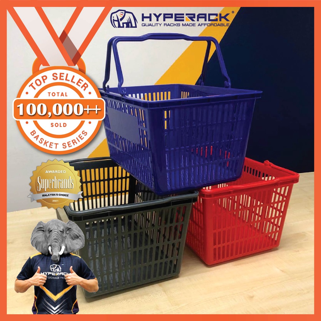 HYPERACK ™️ [Fast Delivery] Grocery Shopping Basket Grocery Basket Handle