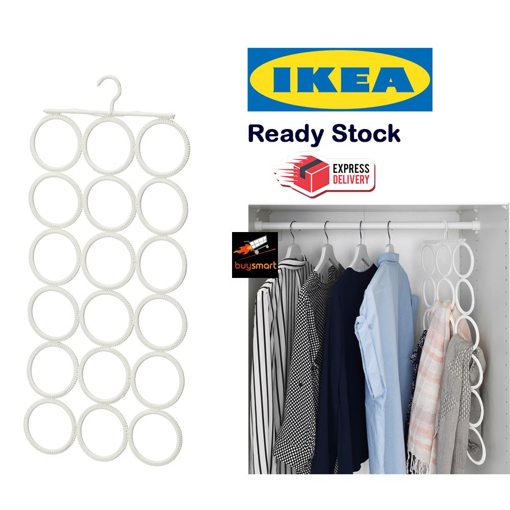 IKEA KOMPLEMENT Clothes Hanger Wardrobe Space Saver Hanger Tudung Hanger Multi Use Scarf / Hijab / Belt / Clothes