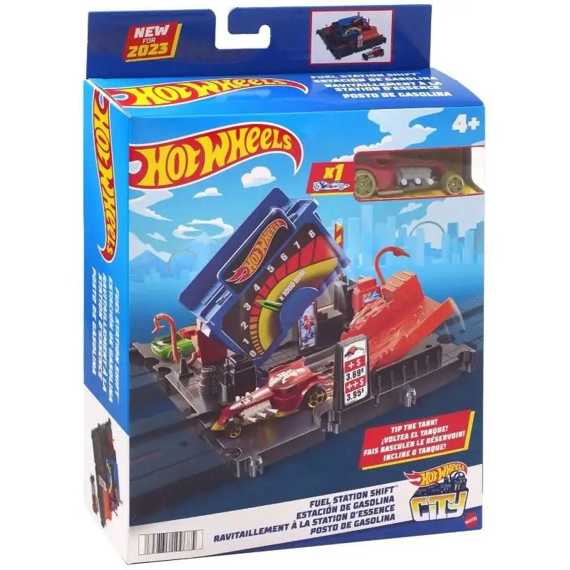 In Stock | % Authentic | ✨Lowest Price✨ Hot Wheels City Fuel Station Shift Playset (HMD53)