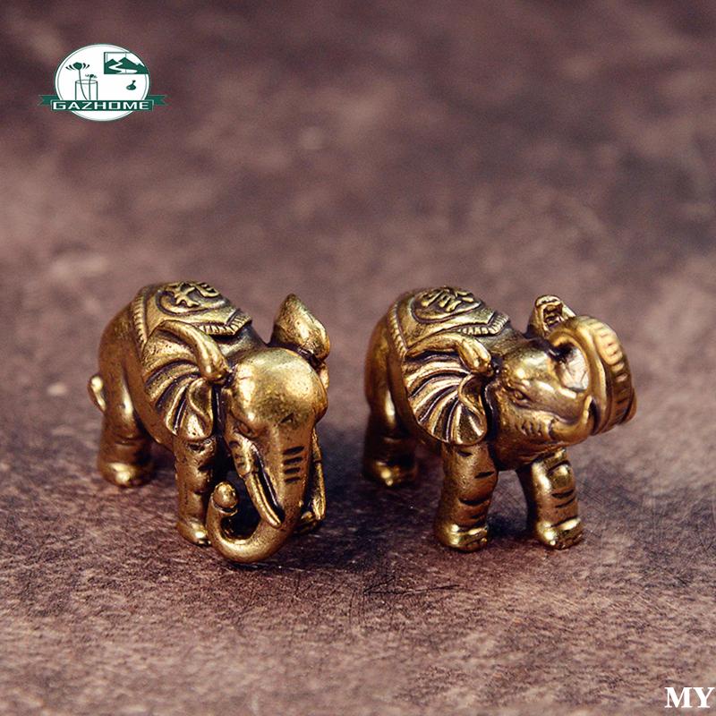 [In Stock] Brass Elephant Statue Trunk Statue Figurines 1 Pcs Feng Shui Figurine Figurine