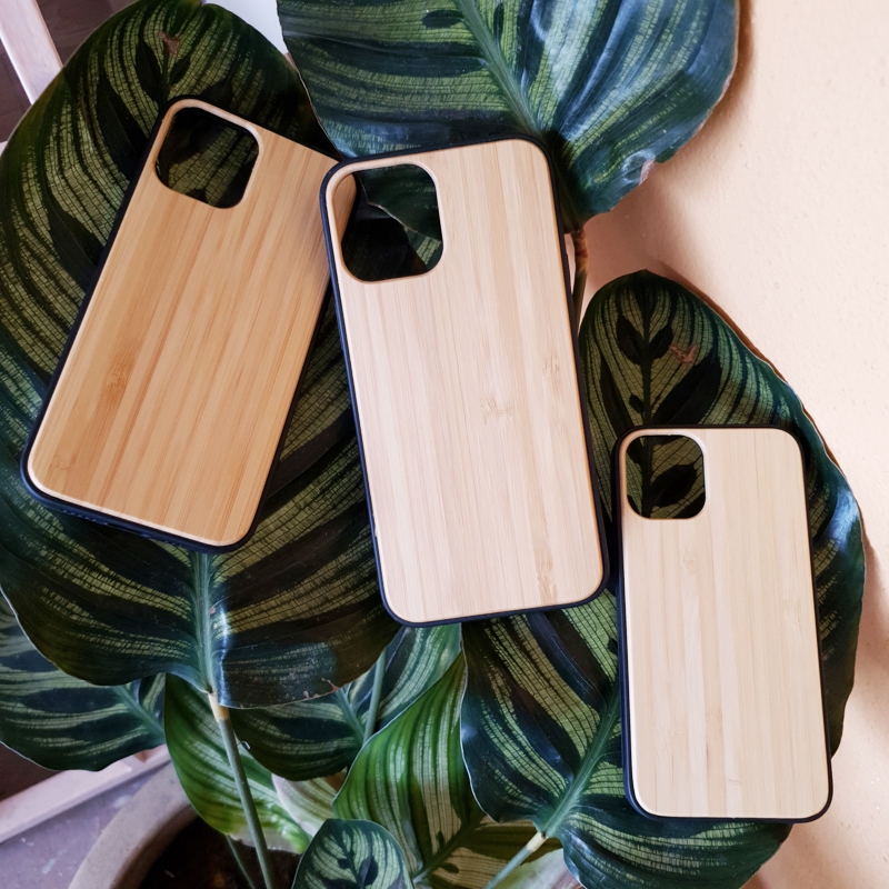 iPhone 12 Pro Max, 12, 12 Mini, Bamboo Phone Case Handmade Flexible TPU Eco-Friendly & Sustainable