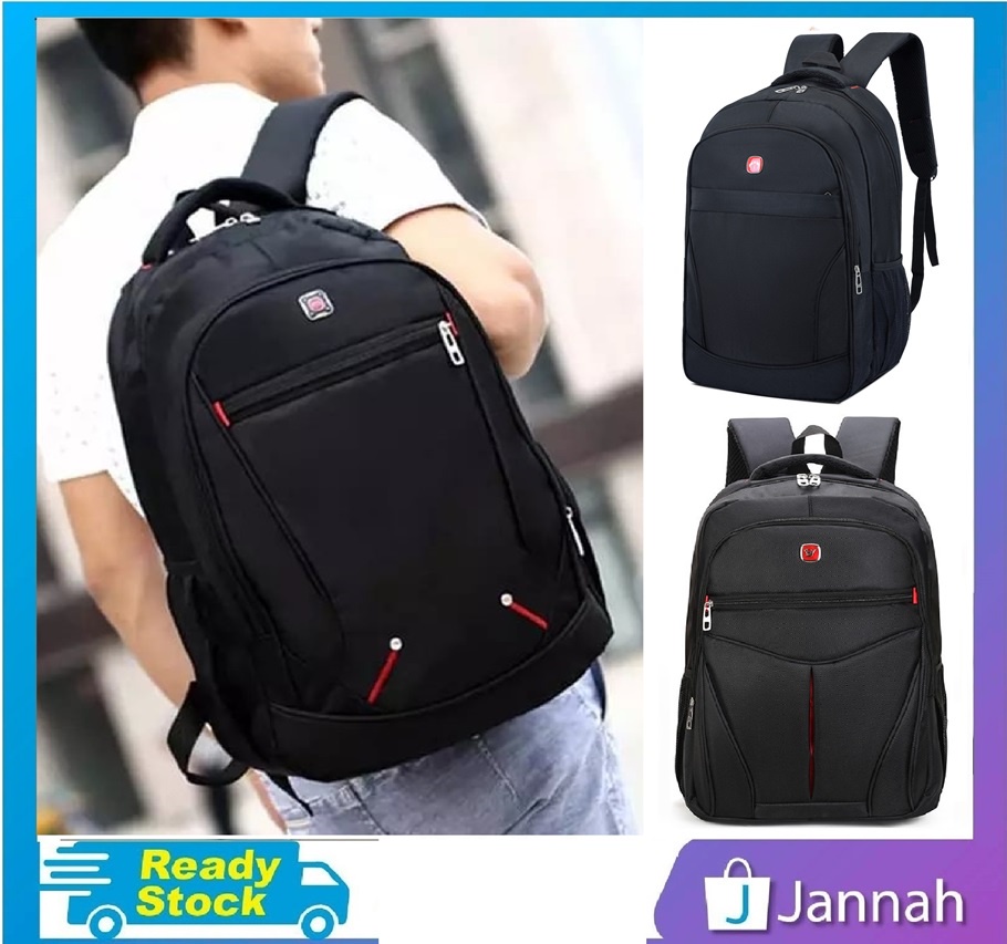 Jannah Outdoor Leisure PC Laptop Bag Travel Student Sports Backpack Beg Sekolah 11W2