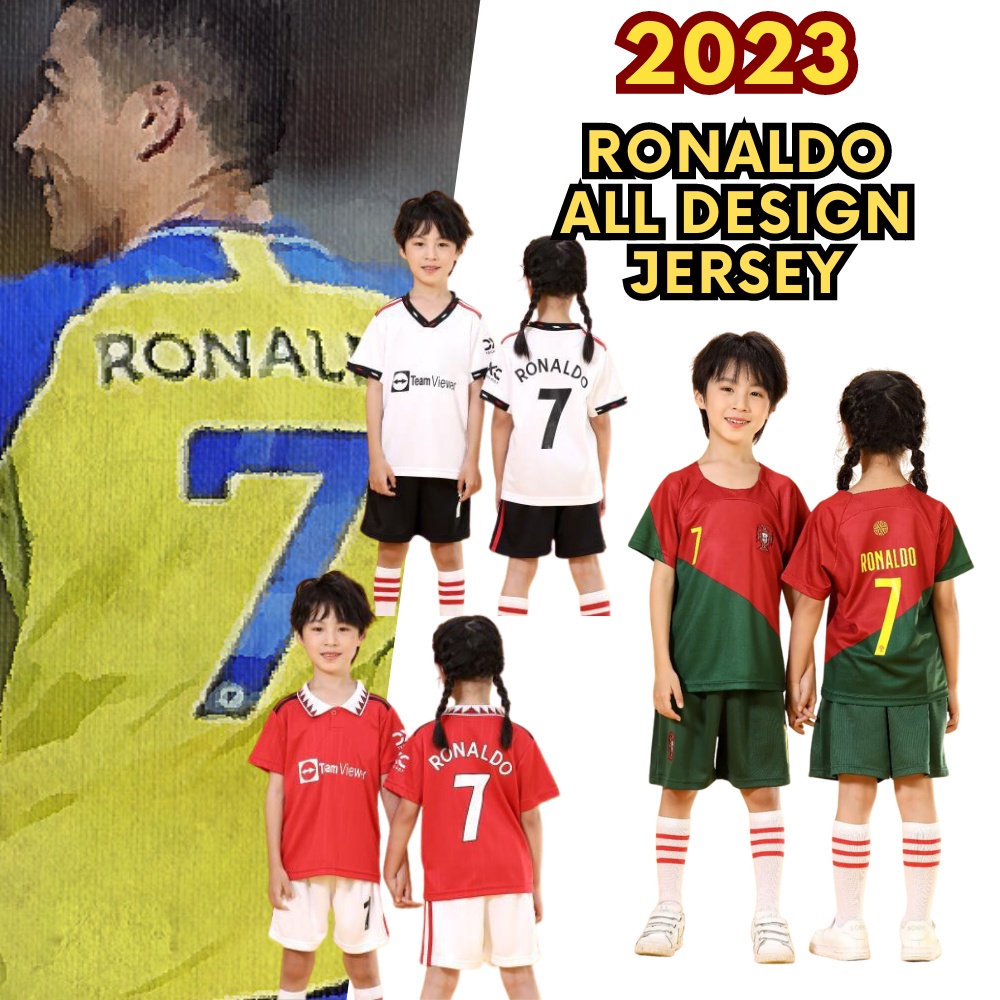 jersey kids ronaldo kids football jersey set jersey ronaldo al nassr jersi budak jersi bola jersi murah setwear 2pc