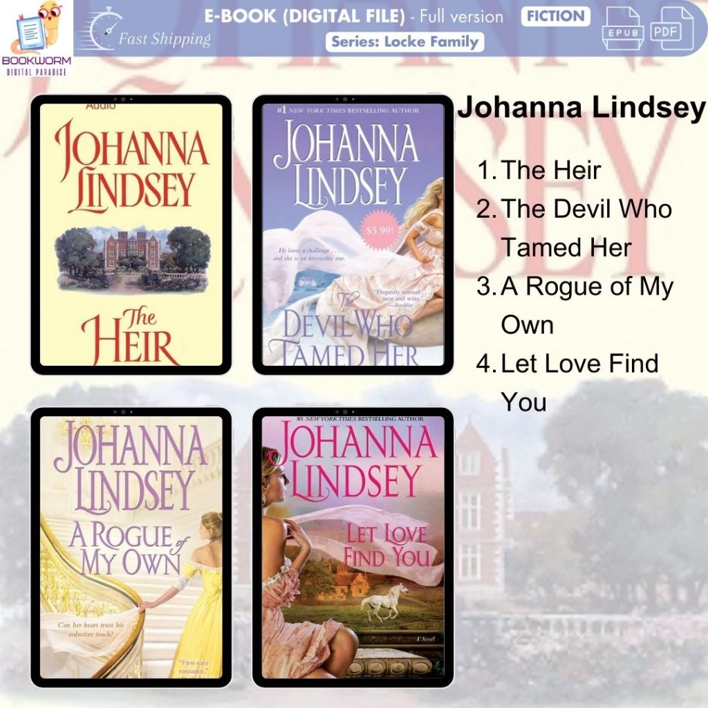 Johanna Lindsey Reid/Locke's Heir | Devil Who Tamed Her | Rogue of My Own | Let Love Find You