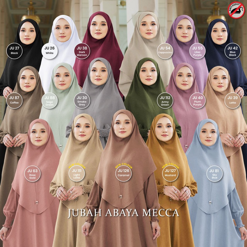 Jubah Mecca Dress Muslimah Kaftan Muslimah Ironless Mesra Umrah Travel Dan Haji