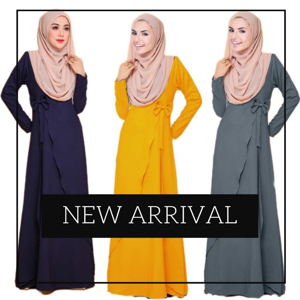 JUBAH MUSLIMAH TURKI FASHION - MERDEKA SPECIAL ED. - PLAIN ABAYA JUBAH MURAH MAXI PLUS SIZE /GAMIS /MODEST MUSLIMAH SUIT