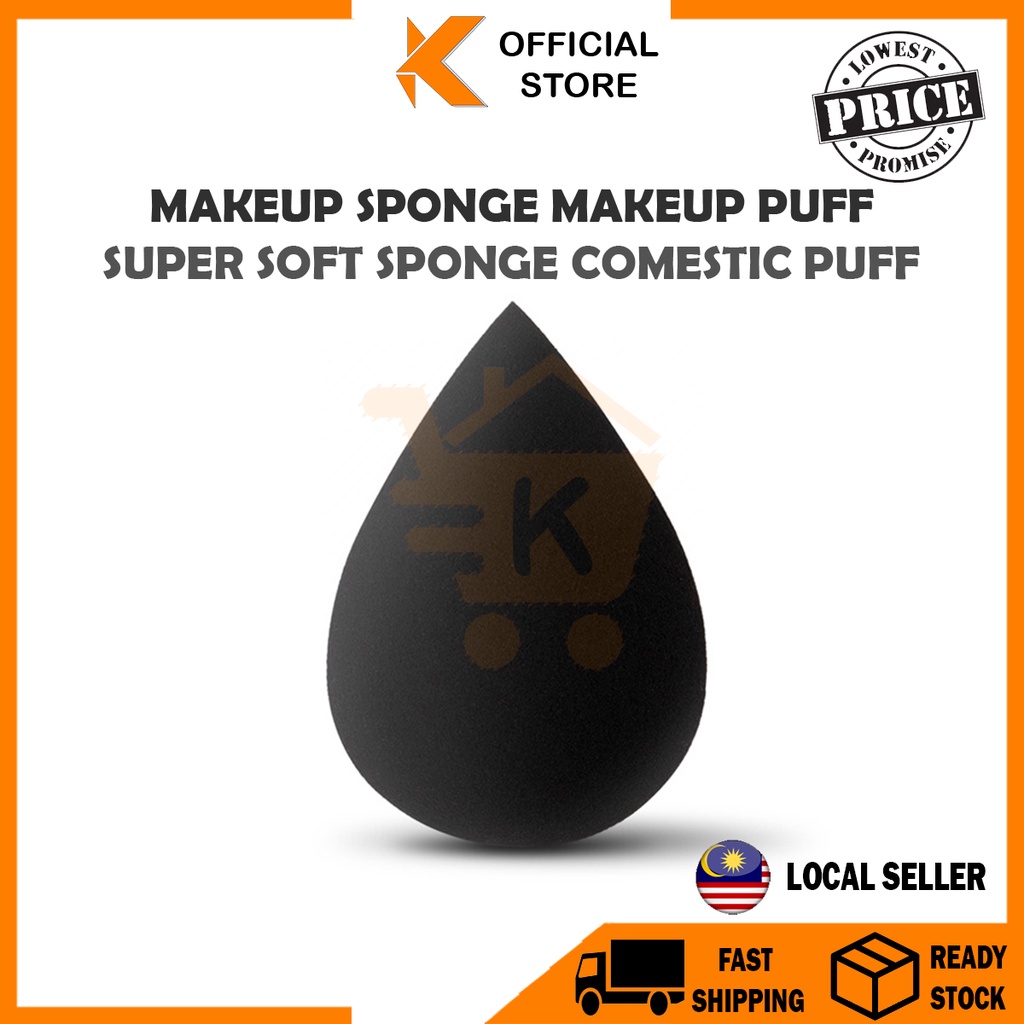 【K-Home】Reusable Makeup Beauty Sponges Water Drop Puff Soft Blending Makeup Tools Makeup Foundation Sponge Cosmetic Puff