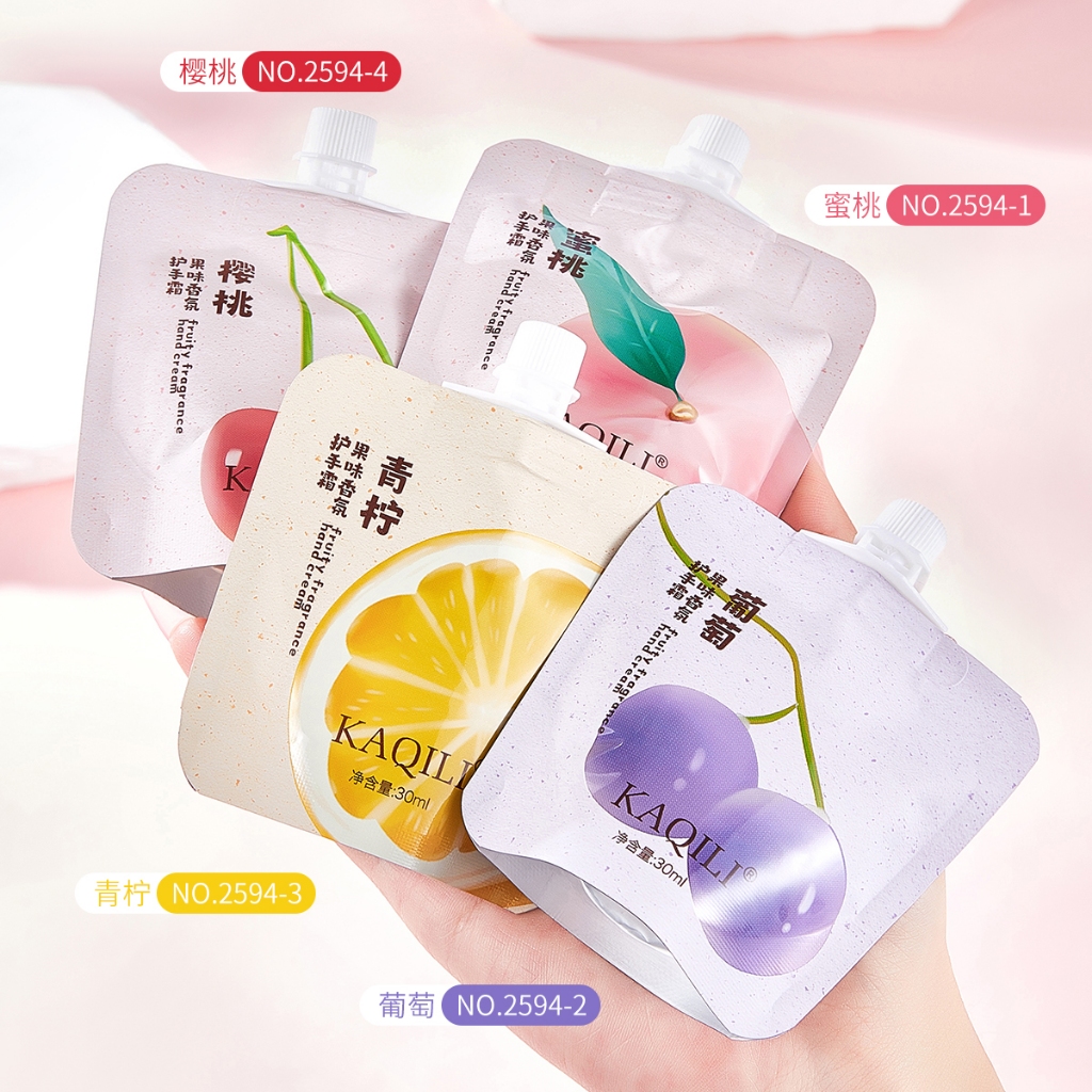 Kachili Fruit Fragrance Hand Cream Moisturizing Moisturizing refreshing non-greasy Autumn and Winter Skin Care Hand Cream 30mlNO. 2594