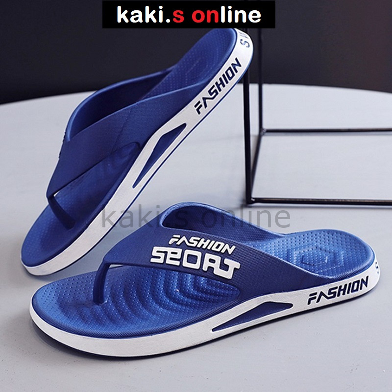 [kaki.s online] Fashion Sports 2023 Rubber Sandal Men Women Selipar Lelaki Perempuan FS