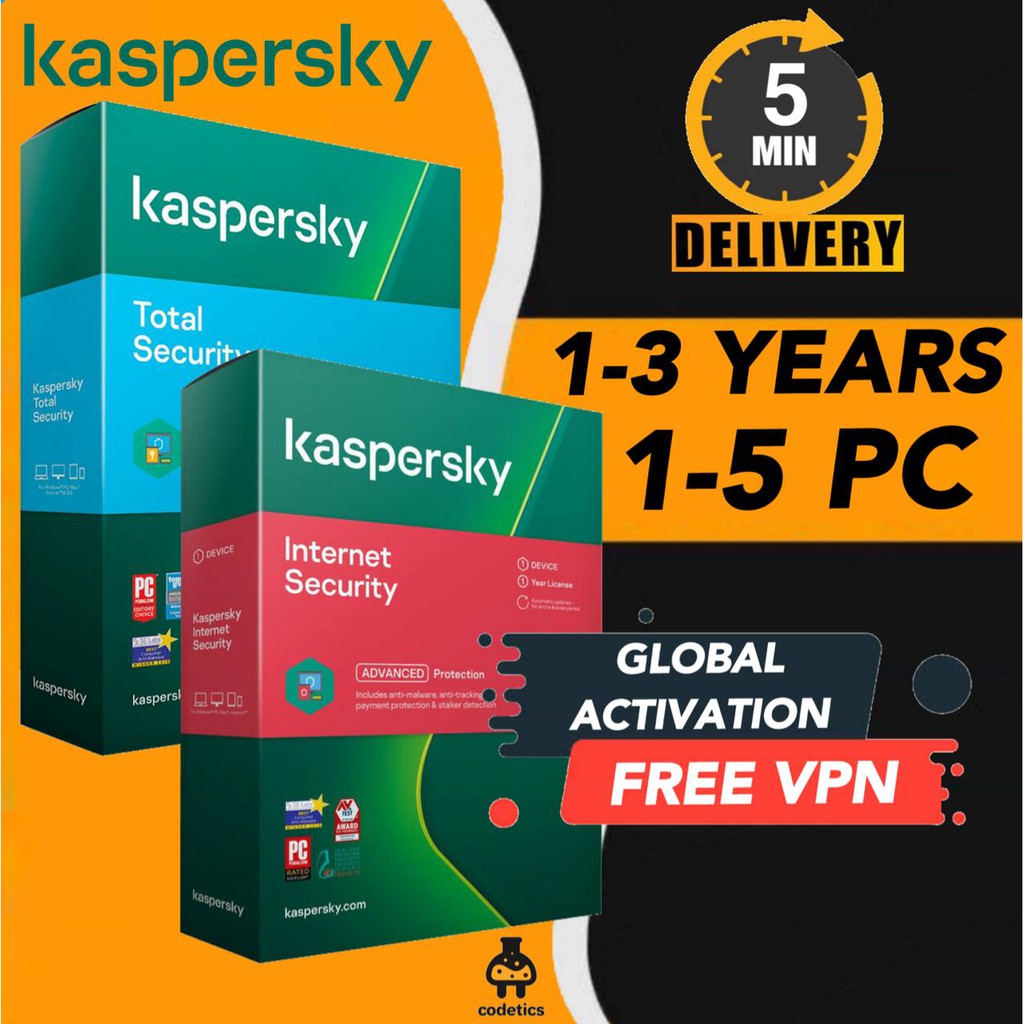 Kaspersky Total Security Antivirus 2023 Version - GENUINE LICENSE