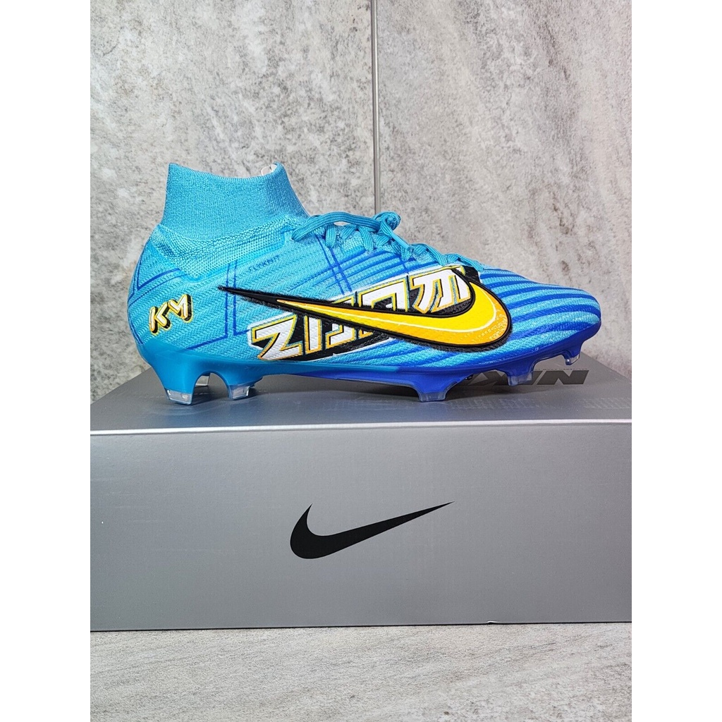 Kasut Bola Sepak Zoom Superfly 9 Elite KM FG (Kylian Mbappe) Men's Soccer Shoes DO9342 400 New With Box