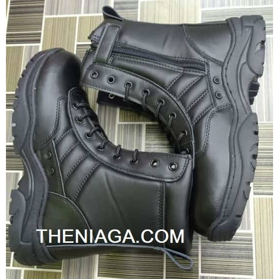 Kasut SWAT KULIT (NEW) Pasukan Operasi Tactical Boots Ringan Lasak Tahan Lama Perlindungan Kaki Selesa Fleksibel Stabil