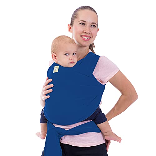 KeaBabies Baby Wrap Carrier - All in 1 Original Breathable Baby Sling, Lightweight,Hands Free Baby Carrier Sling, Baby Carrier Wrap, Baby Carriers for Newborn, Infant,Baby Wraps Carrier (Royal Blue)