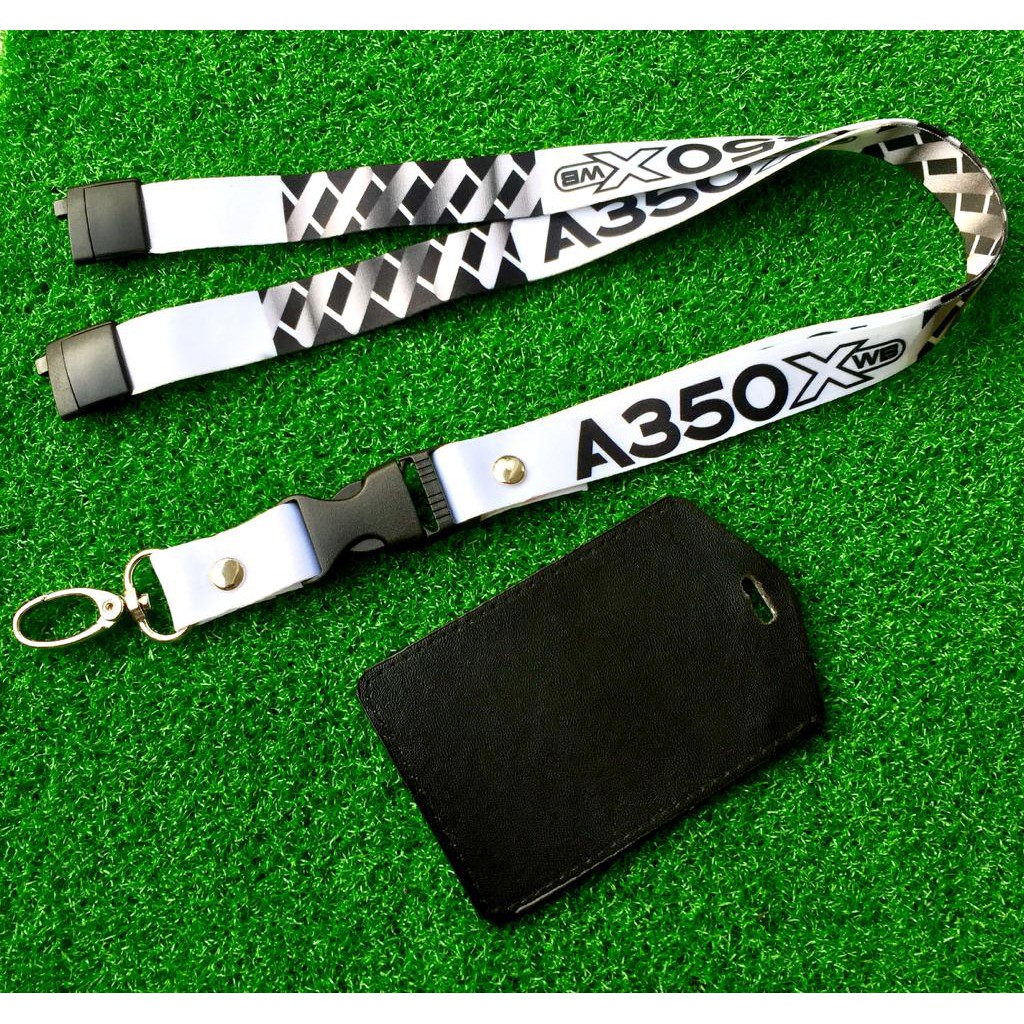 [KEDAI LOKAL ] PREMIUM Airbus 350 XWB Lanyard FREE ID HOLDER/ aviation merchandise