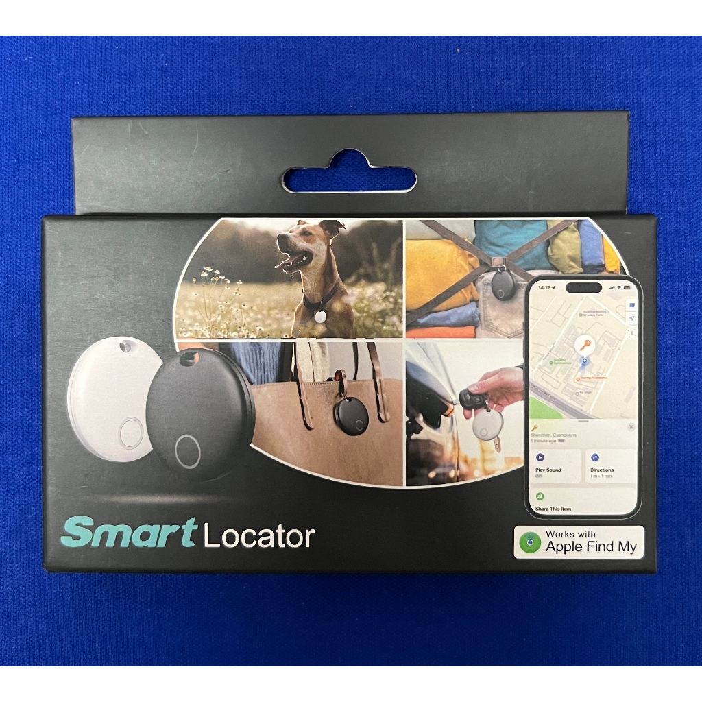 Keep track of your belongings! Smart Tracker Locator/Key Finder/Positioning Tag certified by Apple's Find My