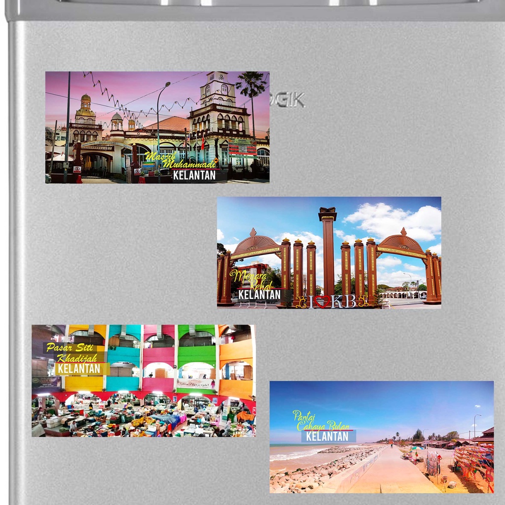 Kelantan Kota Bharu Gerbang Petra Gift Souvenir Fridge Magnet Sheet 10 cm x 5 cm