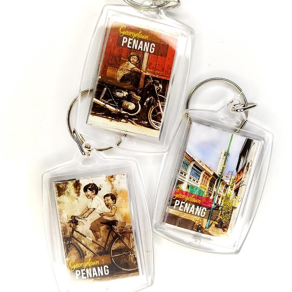 Keychain Penang Georgetown Street Gift Souvenir