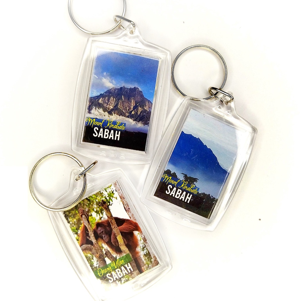 Keychain Sabah Kinabalu Orang Utan Souvenir