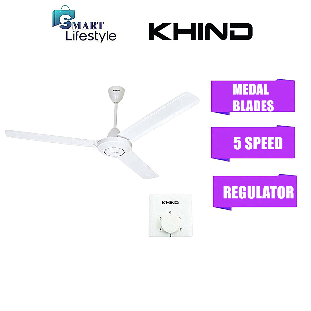 Khind Ceiling Fan with Regulator (60") CF615/CF608/CF618/CF618B/CF628BN Brown/REZO K16/ Milux MCF-6001