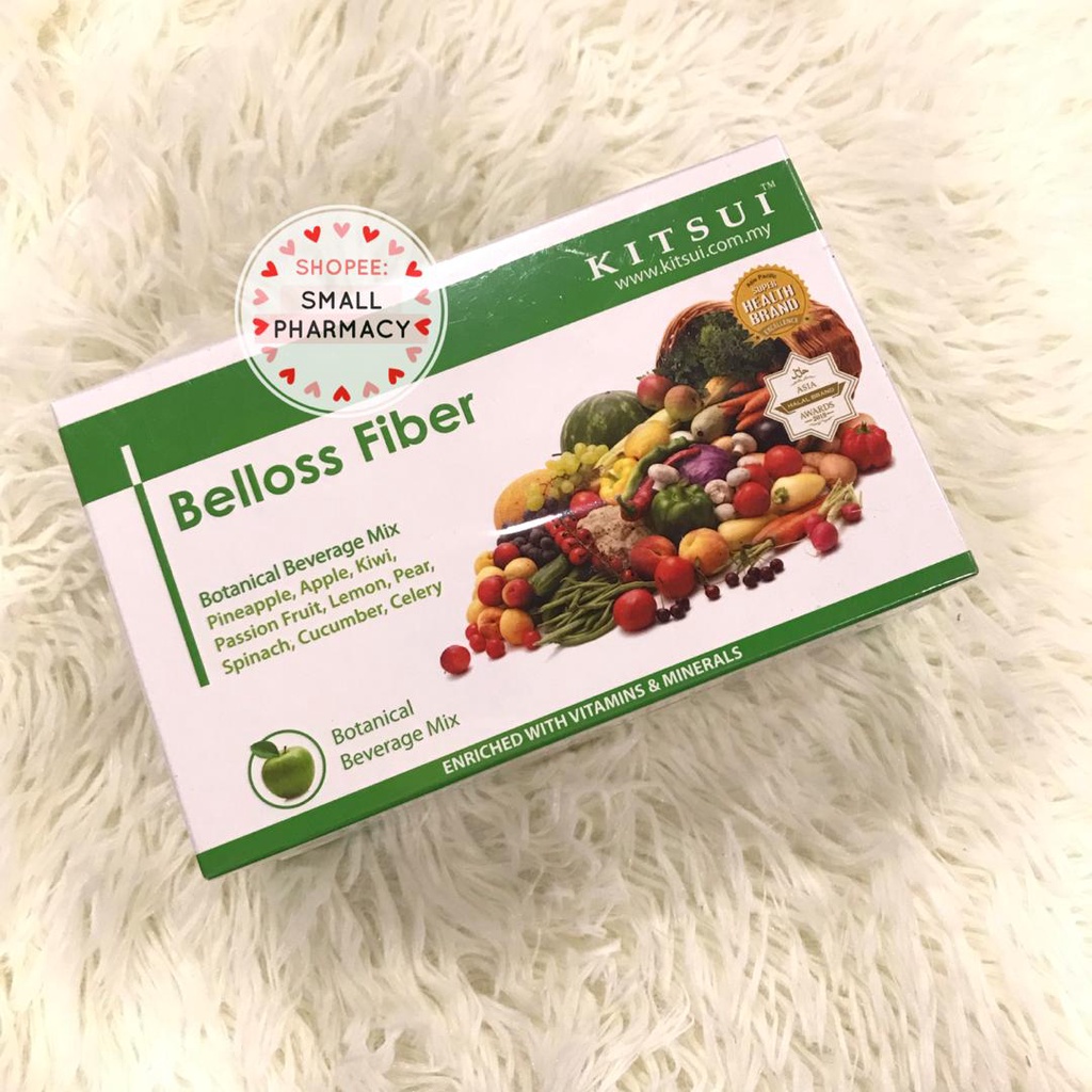 KITSUI Belloss Fiber (Belly Lose Fibre)*Masalah Sembelit, Detox 194035 15g x 15s