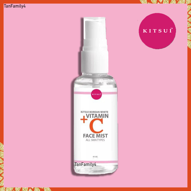 Kitsui Face Mist Vitamin C+ (60ml) Korean White for All Skin Types