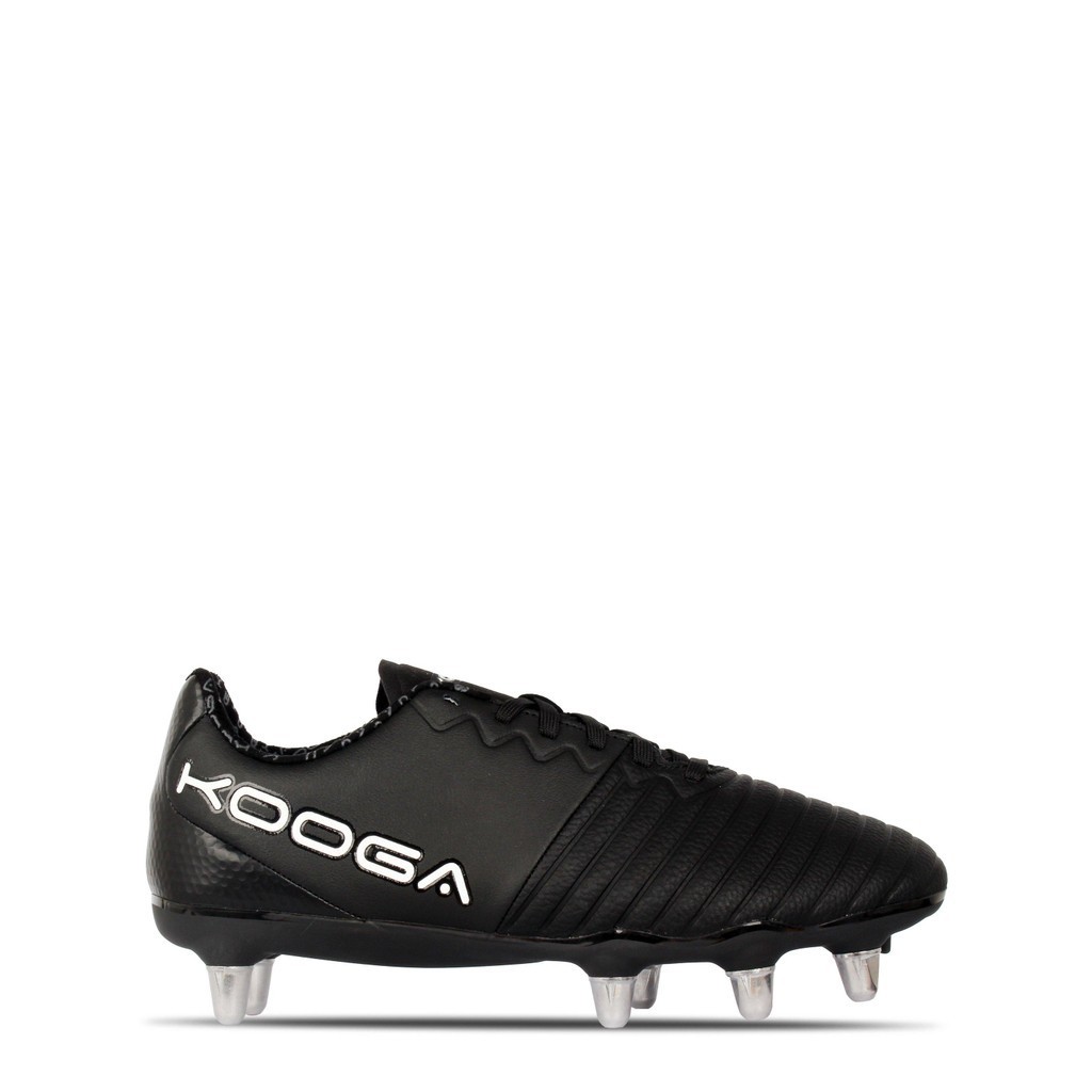 KooGa Unisex Adults Power SG Rugby Boots (Black/Red/Wht) - Sports Direct