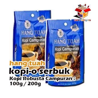 KOPI HANG TUAH SERBUK KOPI CAMPURAN MALAYSIAN COFFEE MIXTURE - ROBUSTA 200GRM