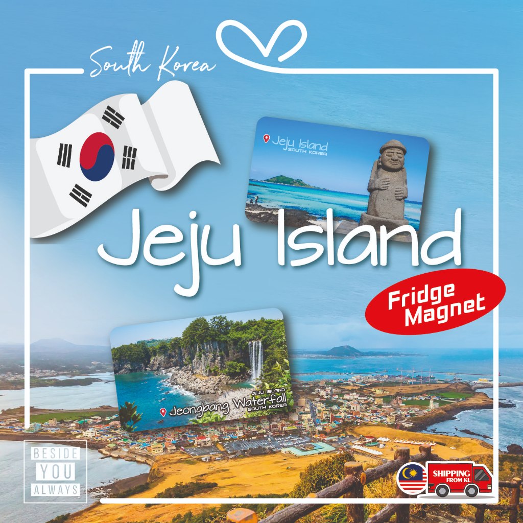 Korea Jeju Island Gift Souvenir Fridge Magnet 9cm x 5.5cm