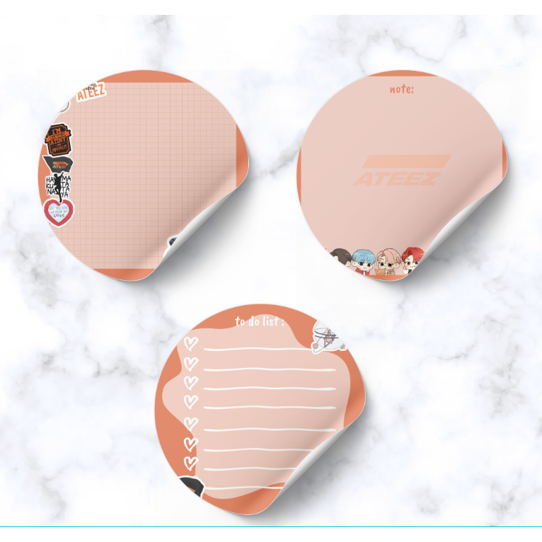 Kpop ATEEZ Memo Pad | ATEEZ Merchandise