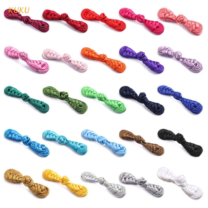 [KUKU] 10 Pairs Chinese Handmade Cheongsam Buttons Knot Fastener DIY Handcraft National Style Clothing Accessories