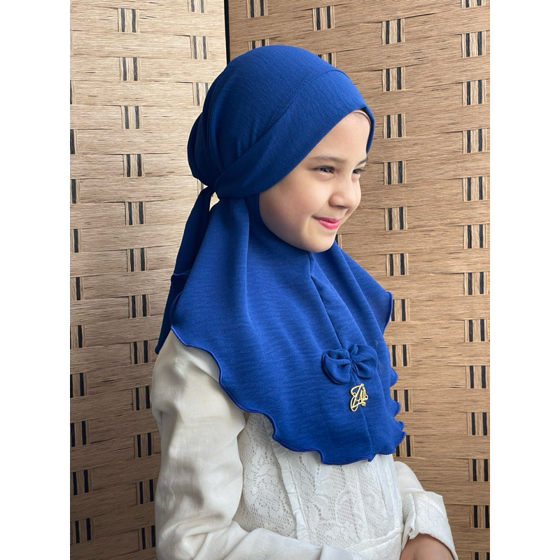 [LATEST TREND] TUDUNG BUDAK IKAT TALI BARBIE REBEN CEY COTTON IRONLESS UNTUK ANAK 4-6TAHUN