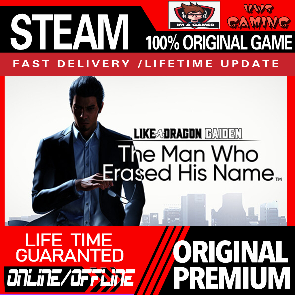 Like a Dragon Gaiden: The Man Who Erased His Name | PC Steam Original (Own Online & Offline )