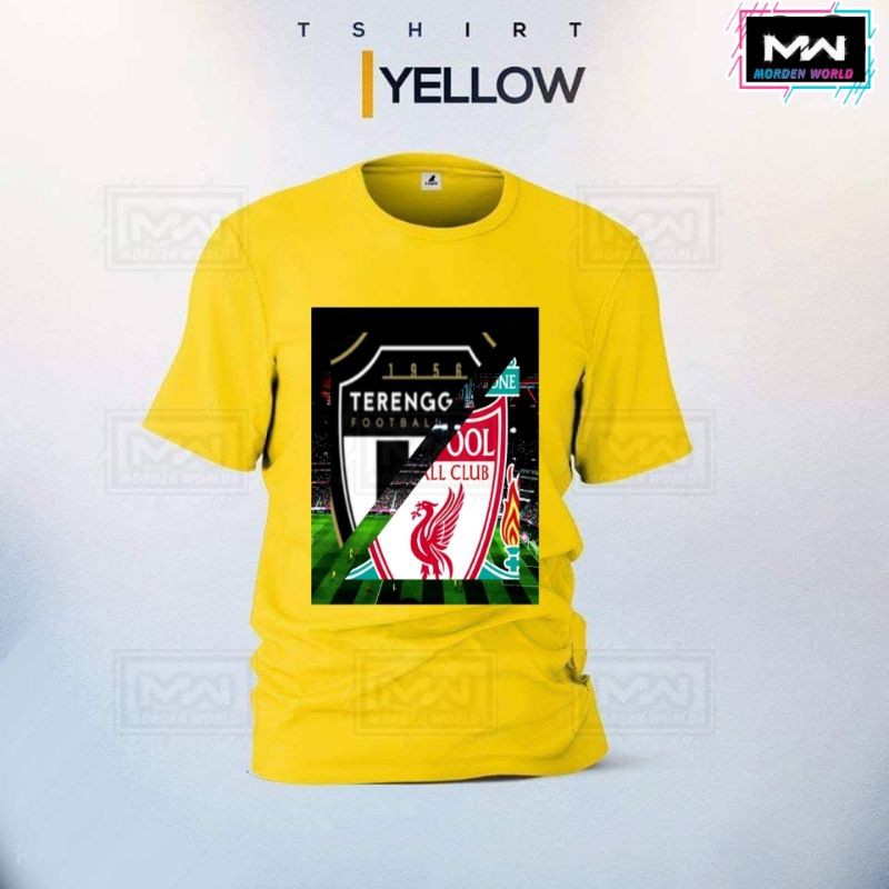 Liverpool and terungganu Cotton T-shirt Unisex 100% Cotton; Baju Liverpool Lelaki & Perempuan " Round neck,short sleeve