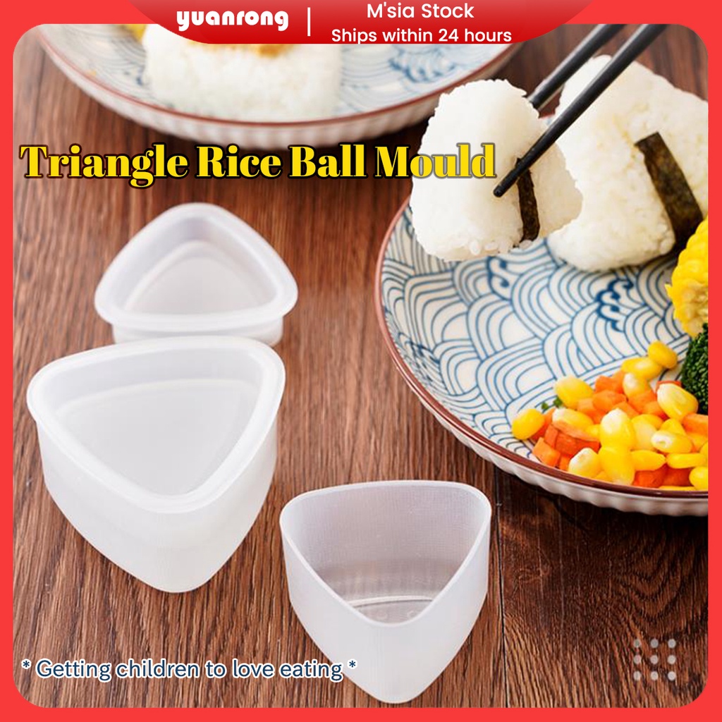 【Local Seller】Triangular shaped rice ball mould set sushi cooking tools kids bento model