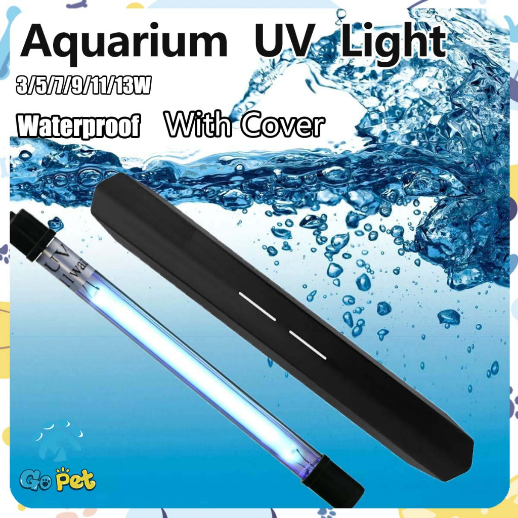 【⭐Local Shop⭐】UV Aquarium Light For Fish Tank UV Sterilization Lamp Pond Water Purification Ultraviolet Aquarium