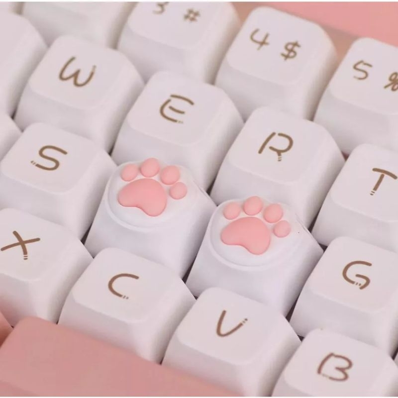 [Local Stock]Akko x MonsGeek ABS Pink 猫爪键帽 Cat Paws Claw Artisan Keycaps for MX Mechanical Gaming Keyboard