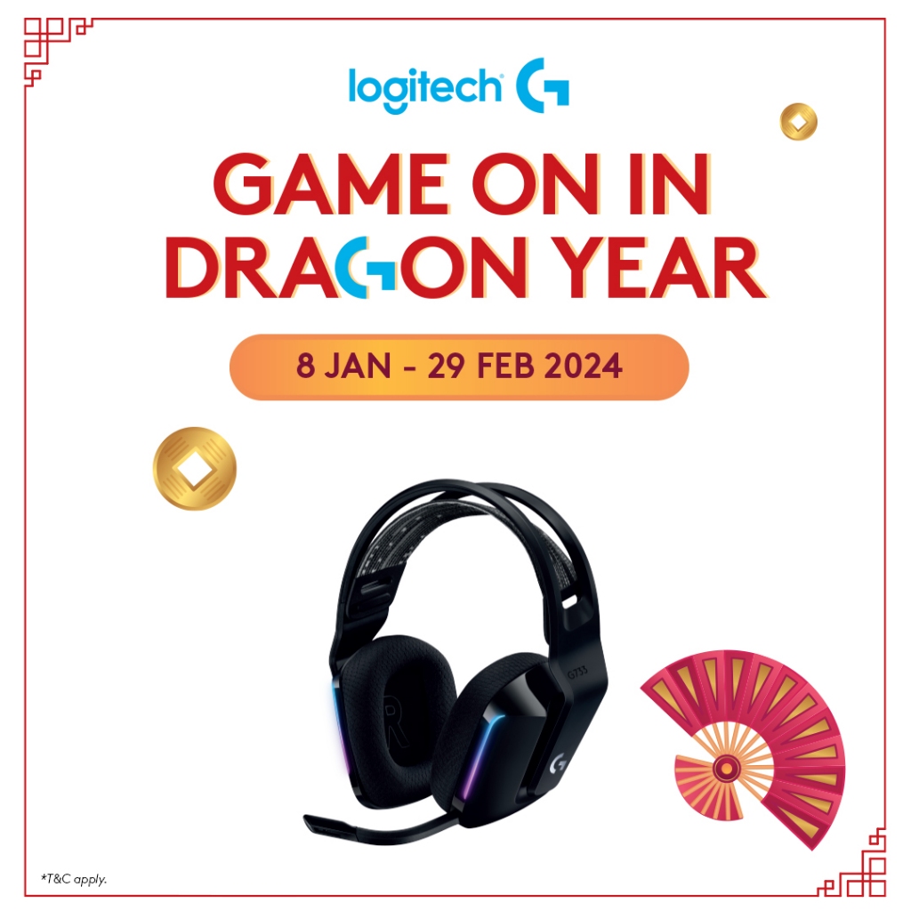 Logitech G733 LIGHTSPEED Wireless Gaming Headset with suspension headband/LIGHTSYNC RGB/Blue VO!CE mic technology