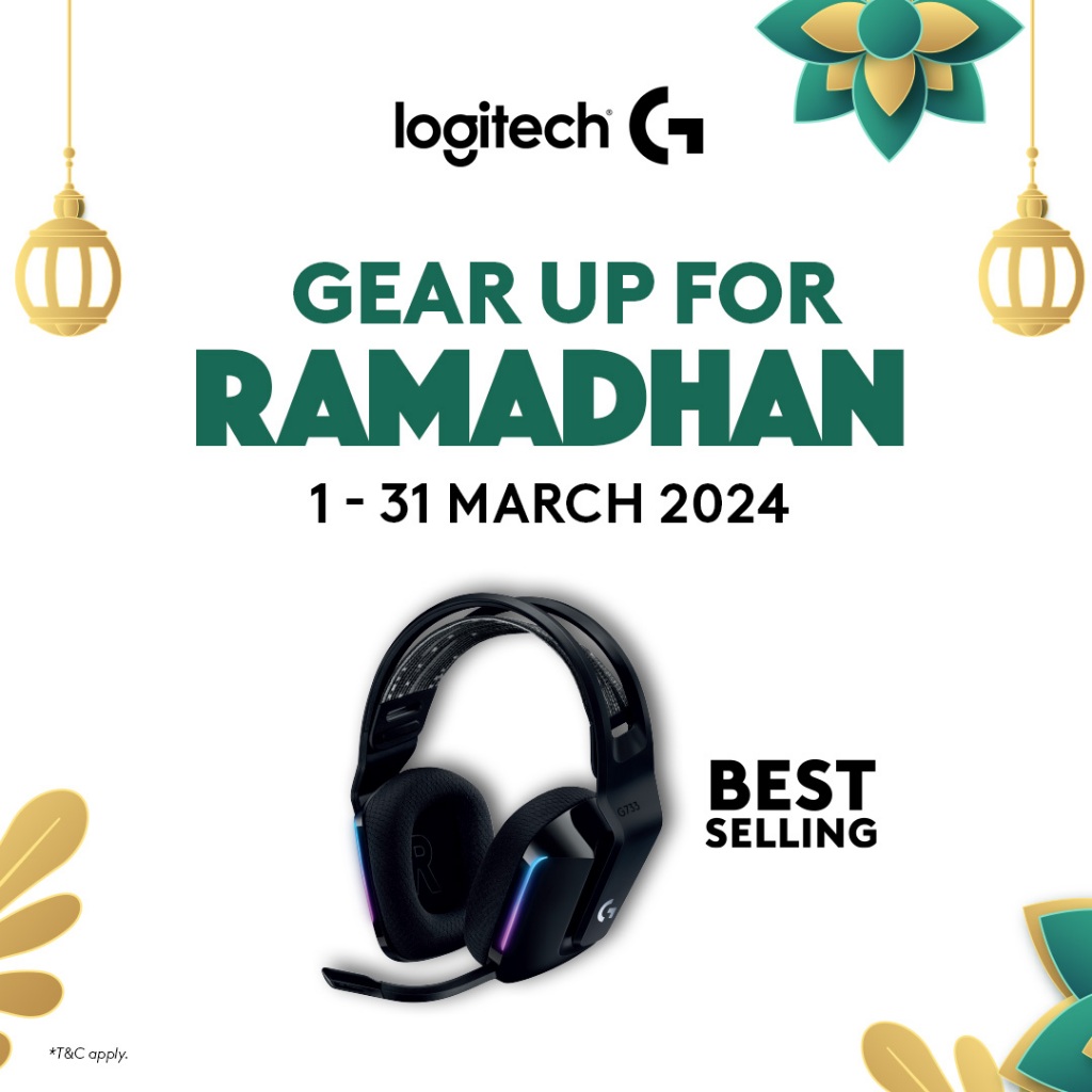 Logitech G733 LIGHTSPEED Wireless Gaming Headset with suspension headband/LIGHTSYNC RGB/Blue VO!CE mic technology