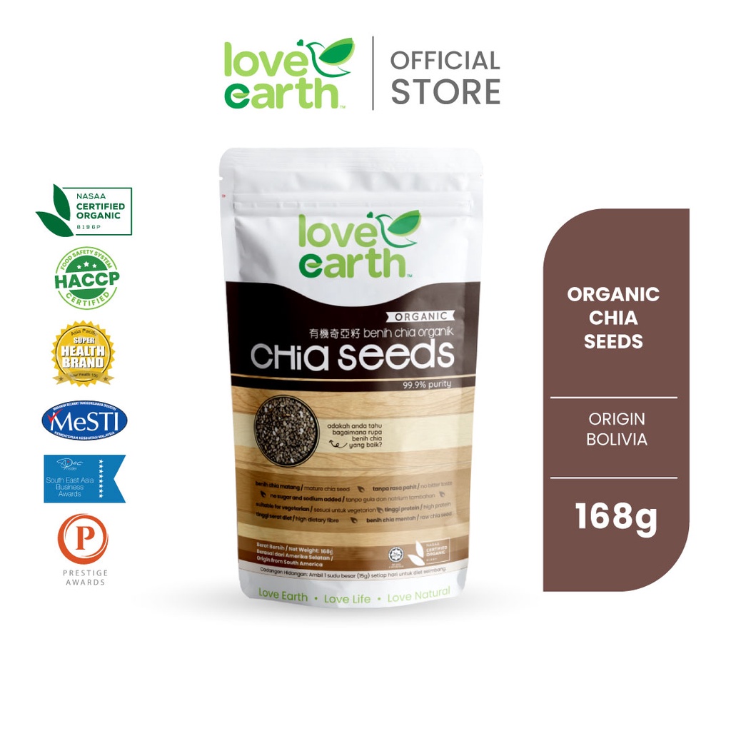 Love Earth Organic Chia Seed 168g