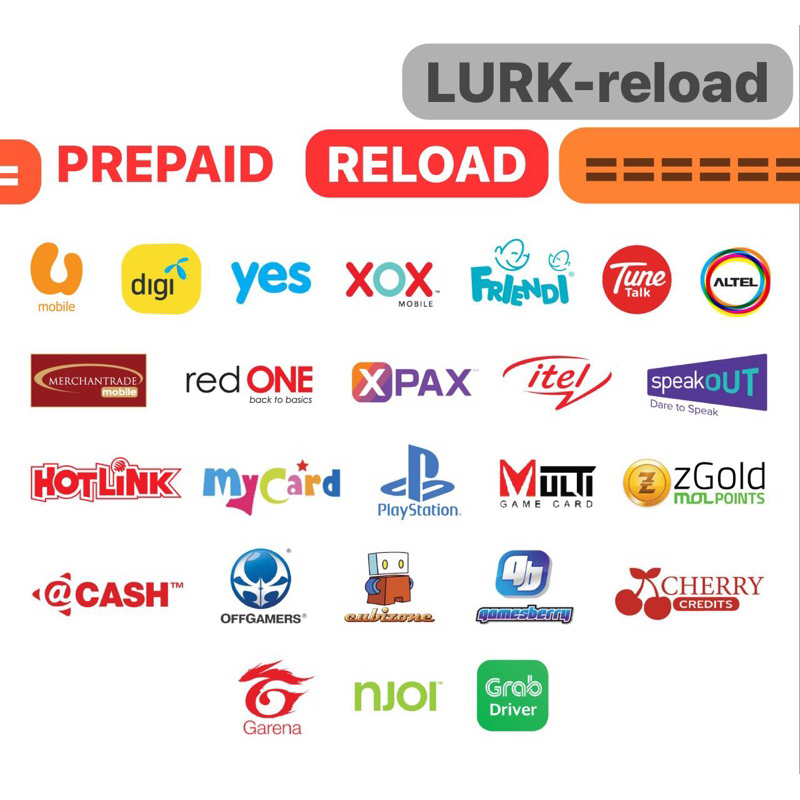 LURK topup reload prepaid postpaid any telco bil MURAH! netflix astro sooka rubox roblox google maxis digi celcom umobil