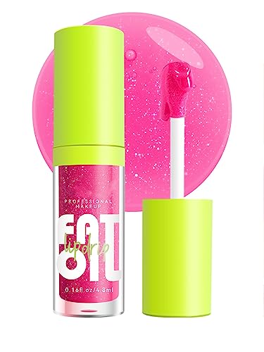 MAEPEOR Hydrating Lip Oil 16 Colors Smooth Moisturizing Glossy Lip Oil Glow Non-Sticky Long Lasting Nourishing Fat Oil Lip Drip Shiny and Vegan Tinted Lip Gloss with Big Brush Head (Color M03)