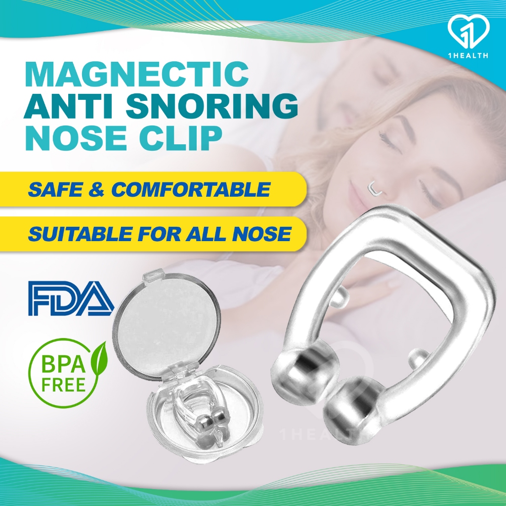 Magnetic Anti Snoring Nose Clip Devices / Snore Stopper to Prevent Sleep Apnea Dengkur Stop Snoring 止鼾器