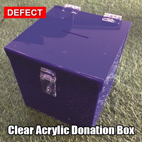 【Malaysia Clear Stock】Economy Clear Acrylic Donation Box / Ballot Box