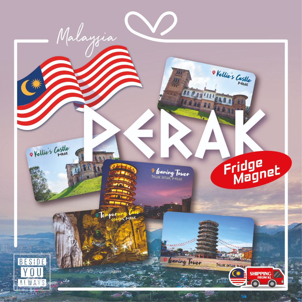 Malaysia IPOH Perak Gift Souvenir Fridge Magnet 9cm x 5.5cm